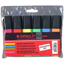 5Star | Hainenko DATAGLO SQ marker 6 pc(s) Assorted Blue, Green, Orange, Pink,