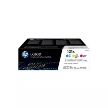 HP | HP 131A 3-pack Cyan/Magenta/Yellow Original LaserJet Toner Cartridges