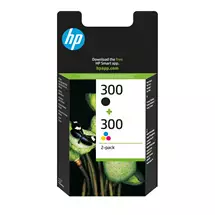 HP 300 2-pack Black/Tri-color Original Ink Cartridges