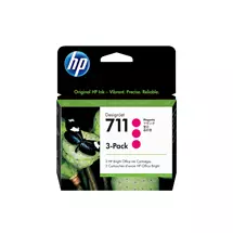 Thermal Inkjet | HP 711 3-pack 29-ml Magenta DesignJet Ink Cartridges