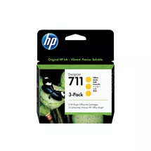 Thermal Inkjet | HP 711 3-pack 29-ml Yellow DesignJet Ink Cartridges