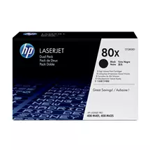 HP | HP 80X 2-pack High Yield Black Original LaserJet Toner Cartridges