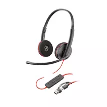 Poly | HP Poly Blackwire 3210 Monaural USB-C Headset +USB-C/A Adapter