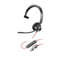 Poly | HP Poly Blackwire 3310 Monaural USB-C Headset +USB-C/A Adapter