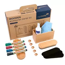 Legamast | Legamaster WOODEN whiteboard starter kit 17-piece | In Stock