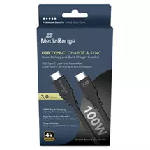 Unbrand | MediaRange MRCS218 USB cable USB 3.2 Gen 1 (3.1 Gen 1) 3 m USB C Black