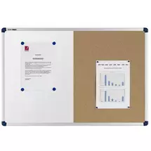 ValueX | Nobo Classic Combi Felt/Steel Noticeboard 120x90cm