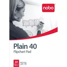 Paper | Nobo Flipchart Pad Plain 580x810mm 40 Sheets | In Stock