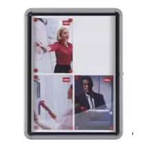 ValueX | Nobo Premium Plus Outdoor Magnetic Lockable Notice Board 6xA4