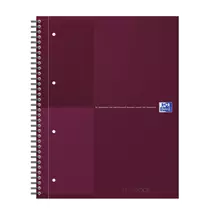 Writing Notebooks | Oxford International writing notebook A4+ 80 sheets Burgundy