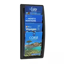 Fastpapr | PaperFlow K540611 magazine rack Polystyrene Black | In Stock