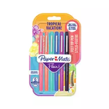 Papermat | Papermate Flair Tropical Medium Capped gel pen Black, Blue, Orange,
