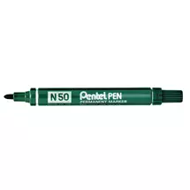 Permanent Markers | Pentel N 50 permanent marker Bullet tip Green 12 pc(s)