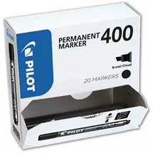 Pilot Permanent Markers | Pilot 400 permanent marker Chisel tip Black 20 pc(s)