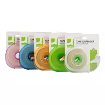 Qconnect | Q-CONNECT KF27009 tape dispenser Plastic Assorted colours