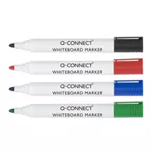Markers | Q-CONNECT KF00880 marker 10 pc(s) Bullet tip Black, Blue, Green, Red