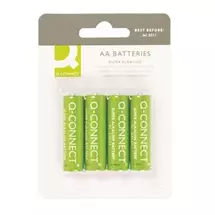 Batteries | Q-CONNECT 4 x AA Single-use battery Alkaline | In Stock
