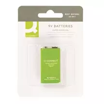 Batteries | Q-CONNECT 9V Single-use battery Alkaline | In Stock