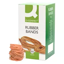 Qconnect | Q-CONNECT Rubber bands Natural – No. 32 (3.0x80mm) – Box 500g