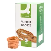 Qconnect | Q-CONNECT Rubber bands Natural – No. 63 (6.0x80mm) – Box 500g