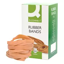 Qconnect | Q-CONNECT Rubber bands Natural – No. 89 (12.0x150mm) – Box 500g