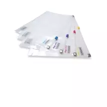 Rapesco | Rapesco Zippi Bag (Plastic Zip) report cover White