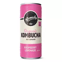 Remedy | Remedy Entertainment Kombucha Raspberry Lemonade | Quzo UK
