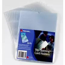 Sheet Protectors | Rexel Card Holders A5 Clear (25) | In Stock | Quzo UK