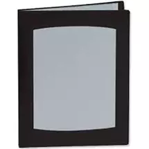 File Storage Boxes | Rexel Clearview A4 Display Book 24-Pocket Black | In Stock