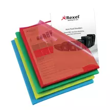 Rexel | Rexel Cut Flush Folders A4 Assorted (100) | In Stock