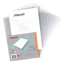 Rexel | Rexel Nyrex™ A4 Cut Back Folders Clear (25) | In Stock
