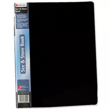 Top Brands | Rexel See And Store A4 Display Book 60 Pocket Black