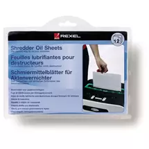 Rexel | Rexel Shredder Oil Sheets (pack of 12) | In Stock | Quzo UK