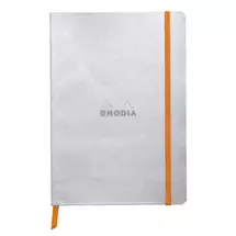 Clairefo | Rhodia 117401C writing notebook A5 80 sheets Silver