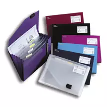 Personal Organizers | Snopake 6-Part Expanding Organiser - Clear personal organizer