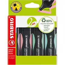 Stabilo | STABILO GREEN BOSS marker 4 pc(s) Chisel tip Green, Mint, Pink, Violet