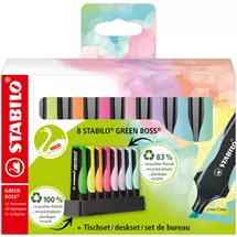 Stabilo | STABILO GREEN BOSS marker 8 pc(s) Conical tip Multicolour