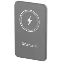 VerbaTim | Verbatim Charge 'n' Go Magnetic Wireless Power Bank 5000mAh Grey