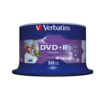 Verbatim Blank Dvds | Verbatim DVD+R Wide Inkjet Printable No ID Brand | In Stock