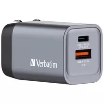 Mobile Device Chargers | Verbatim GNC35 GaN Charger 35W with 1 x USBC PD 35W / 1 x USBA QC 3.0