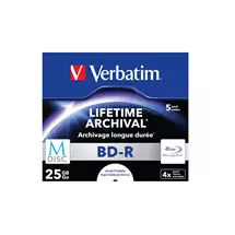 Verbatim Blank Blu-Ray Discs | Verbatim M-Disc 4x BD-R 25 GB 5 pc(s) | Quzo UK
