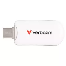 Verbatim USB Flash Drive | Verbatim Plectra USB-C Flash Drive White 64GB | Quzo UK
