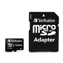 UHS-I Memory | Verbatim Premium 128 GB MicroSDXC UHS-I Class 10 | In Stock