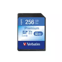 Verbatim Memory Cards | Verbatim Premium 256 GB SDXC UHS-I Class 10 | Quzo UK