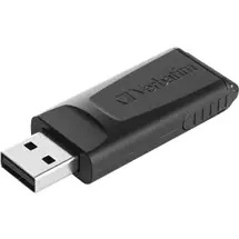Slide | Verbatim Slider - USB Drive 128GB - Black | In Stock