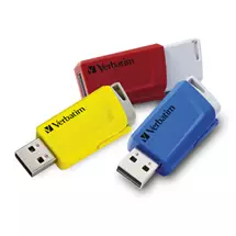 Slide | Verbatim Store 'n' Click  USB 2.0 Drive 3.2 GEN1  3x16 GB