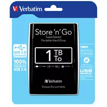 Serial ATA | Verbatim Store 'n' Go USB 3.0 Portable Hard Drive 1TB Black