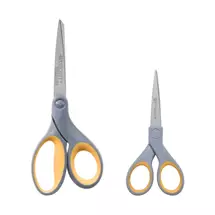 Stationery & Craft Scissors | Westcott Titanium Bonded Universal Straight cut Blue, Grey, Yellow