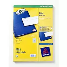 Avery | Avery Mini Inkjet Labels White | In Stock | Quzo UK