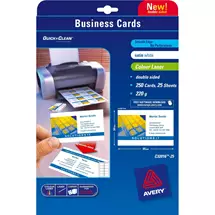 Avery | Avery Quick&Clean 85 x 54 mm (x25) business card 250 pc(s)
